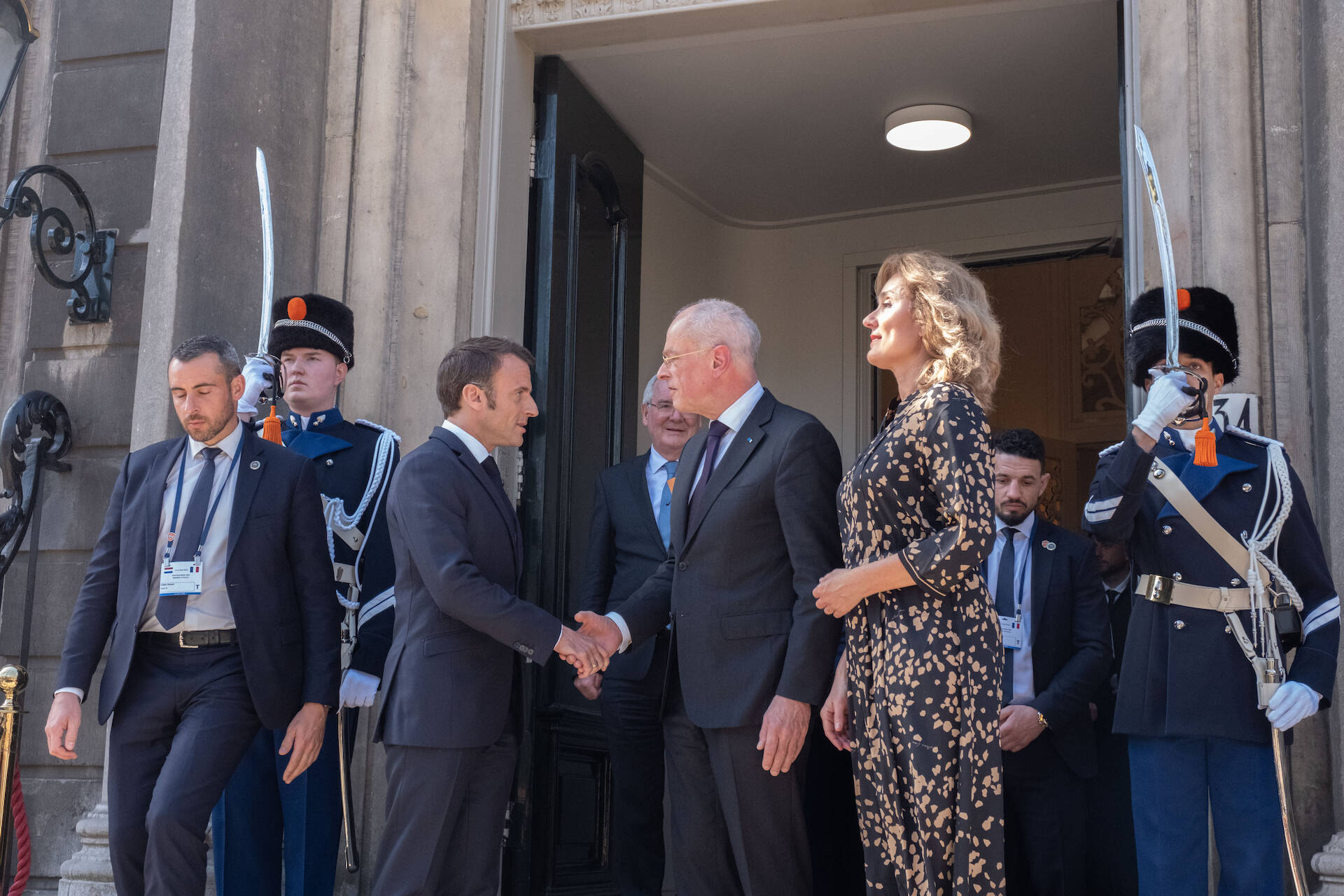 Ontvangst president Macron in 2023
